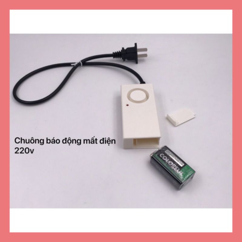 Chuông báo mất điện,cúp điện 1 pha 220v