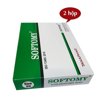 Hộp 100 túi hậu môn nhân tạo Softomy
