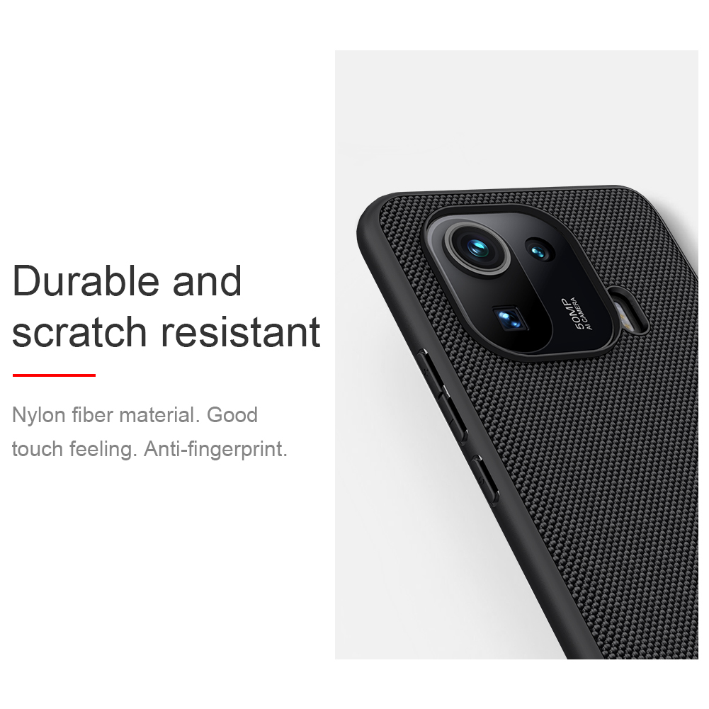 Ốp Điện Thoại Nillkin Sợi Nylon Nhẹ Cho Xiaomi Mi 11 Pro Tpu + Pc Bảo Vệ Mặt Sau Chống Trượt