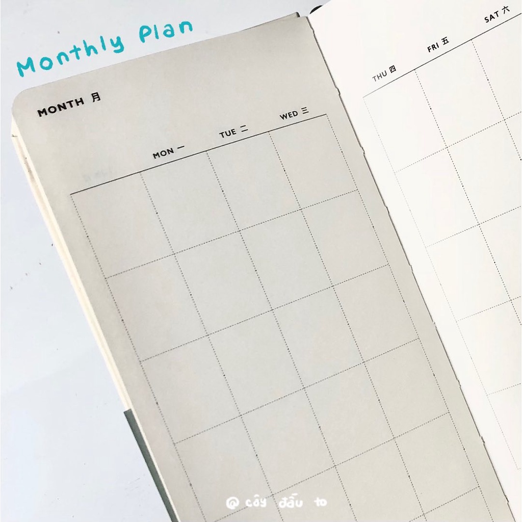 [Mã LIFEB04ALL giảm 10% tối đa 15K đơn 0Đ] Sổ Planner Ghi Chép Cầm Tay 84 Trang Tiện Lợi Slim Note For Diary Cây Đầu To