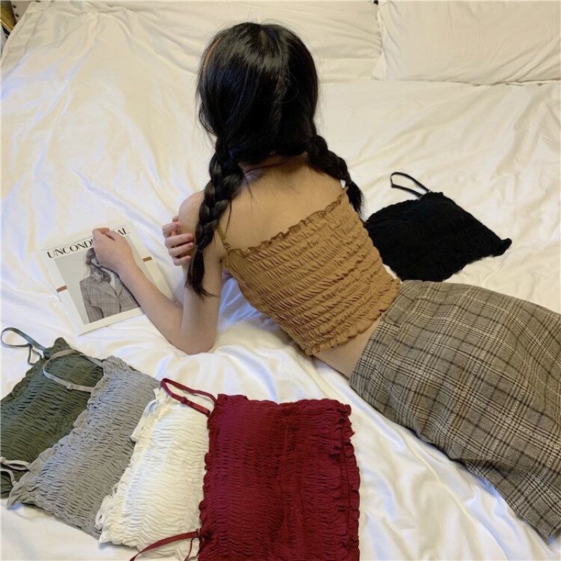 Áo Bra Nữ Nhún Dáng Lửng Siêu Hot 2088