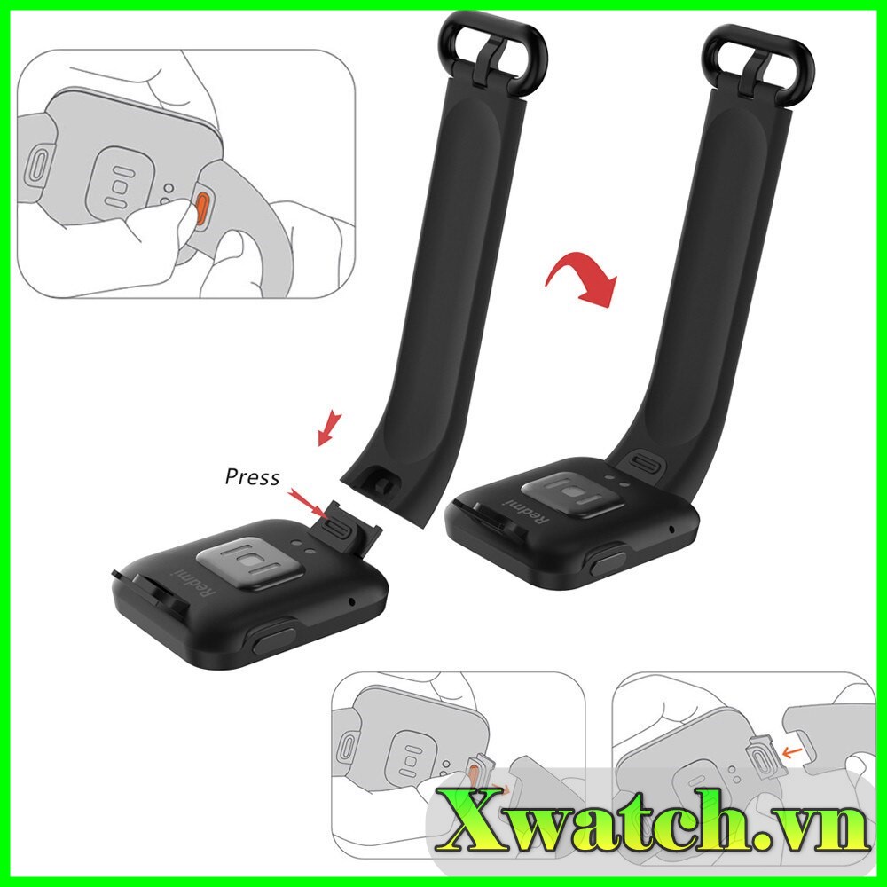 Dây đeo silicon thay thế cho Xiaomi Mi Watch Lite Redmi Watch 2 Redmi Watch 2 Lite