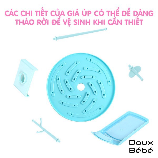 Giá úp bình hình gấu CAYABE Doux BeBe màu xanh dương