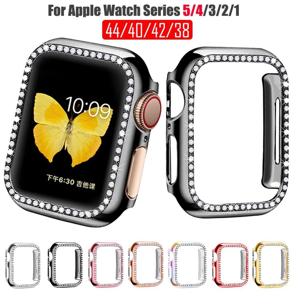 Khung Bảo Vệ Mặt Đồng Hồ Thông Minh Iwatch Series 1 2 3 4 5 6 Se 44mm 40mm 42m 38mm