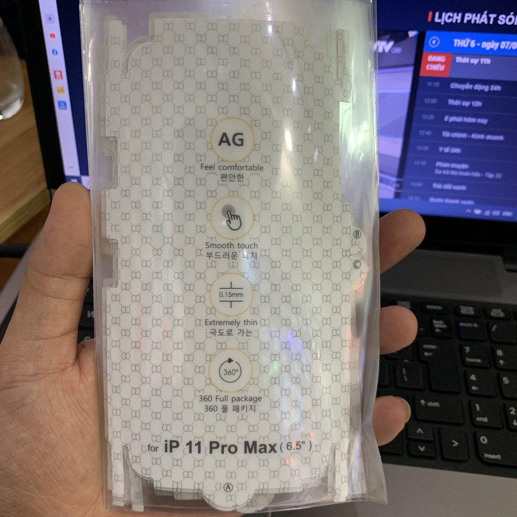 Miếng dán Chống vân tay PPF mặt sau cho 6/6s 6+/6s+ 7/8 7+/8+ X/XS XSMAX/11/11PRO/11PROMAX