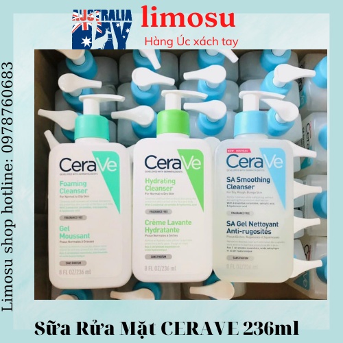 Sữa rửa mặt Cerave dịu nhẹ 236ml