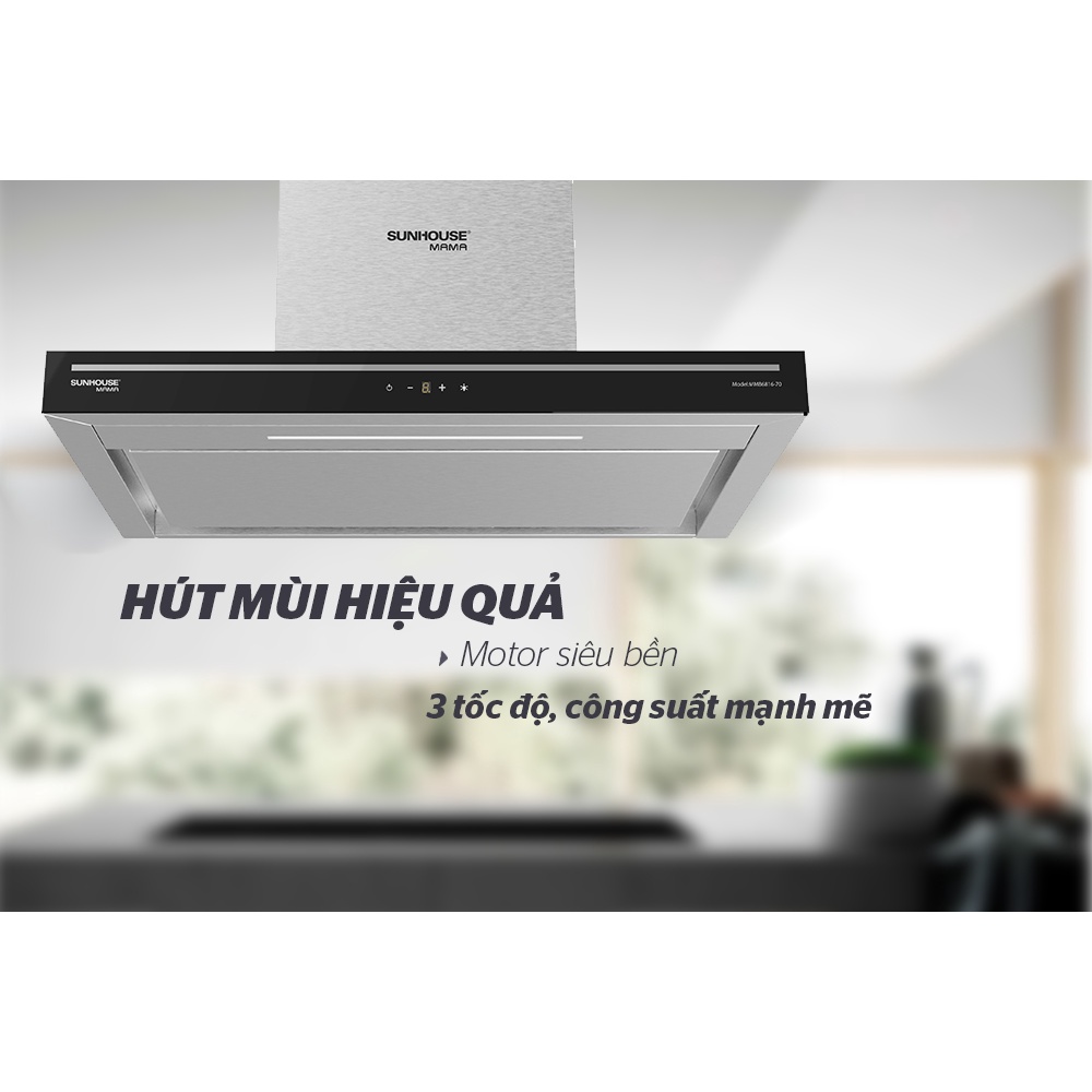 Máy hút mùi chữ T Sunhouse MAMA MMB6817-70 bảo hành tại nhà trên toàn quốc