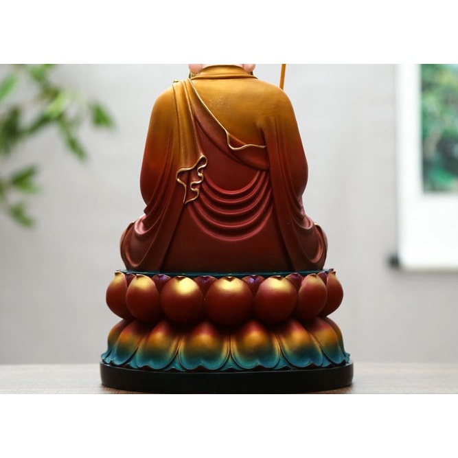 Tượng Địa Tạng Vương Bồ Tát bằng composite dáng ngồi cao 30-38 cm - TỰ THANH QUÁN