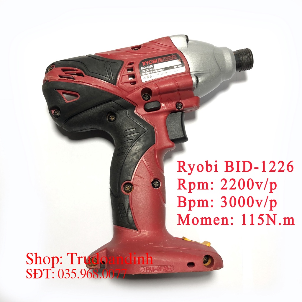 Máy bắn vít Ryobi 12v BID - 1226