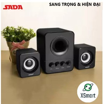 Loa Vi Tính Máy Tính SADA 203 Pro 2021 Cao Cấp, Âm Thanh Super Bass Dùng Cho Cả PC, Laptop Nghe Nhạc Siêu Hay