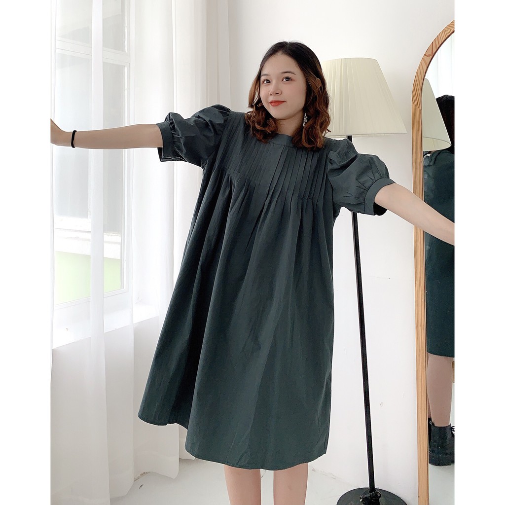 Đầm BabyDoll Tay Phồng- leda