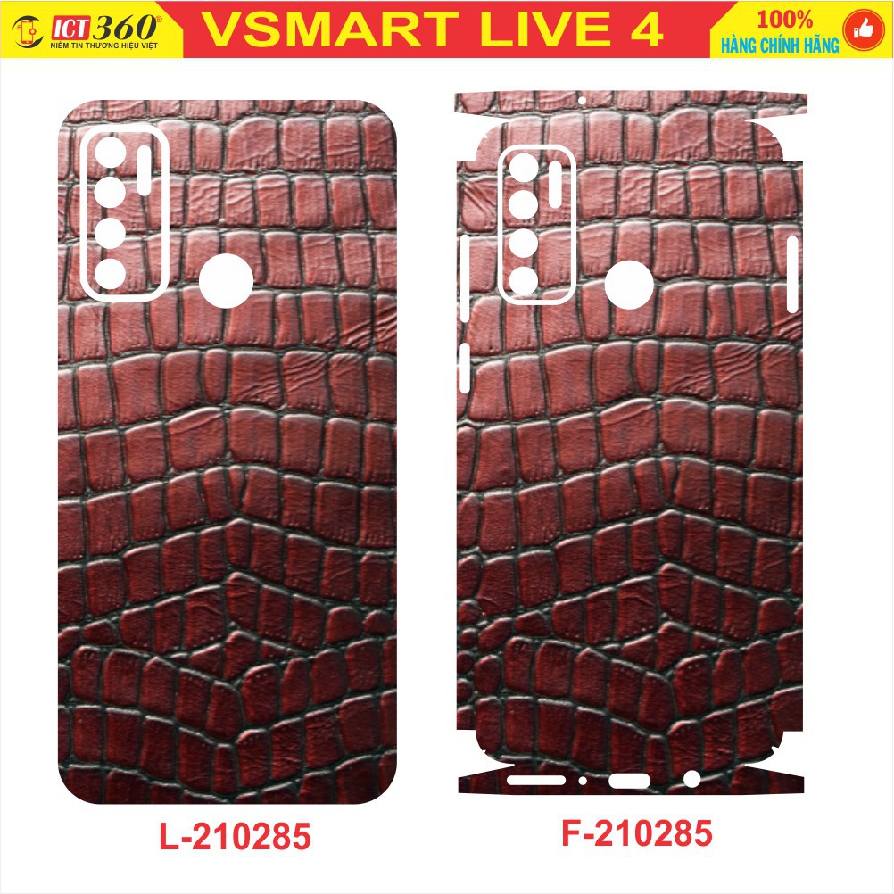 Dán Lưng Skin VSMART LIVE 4 - Vân Da