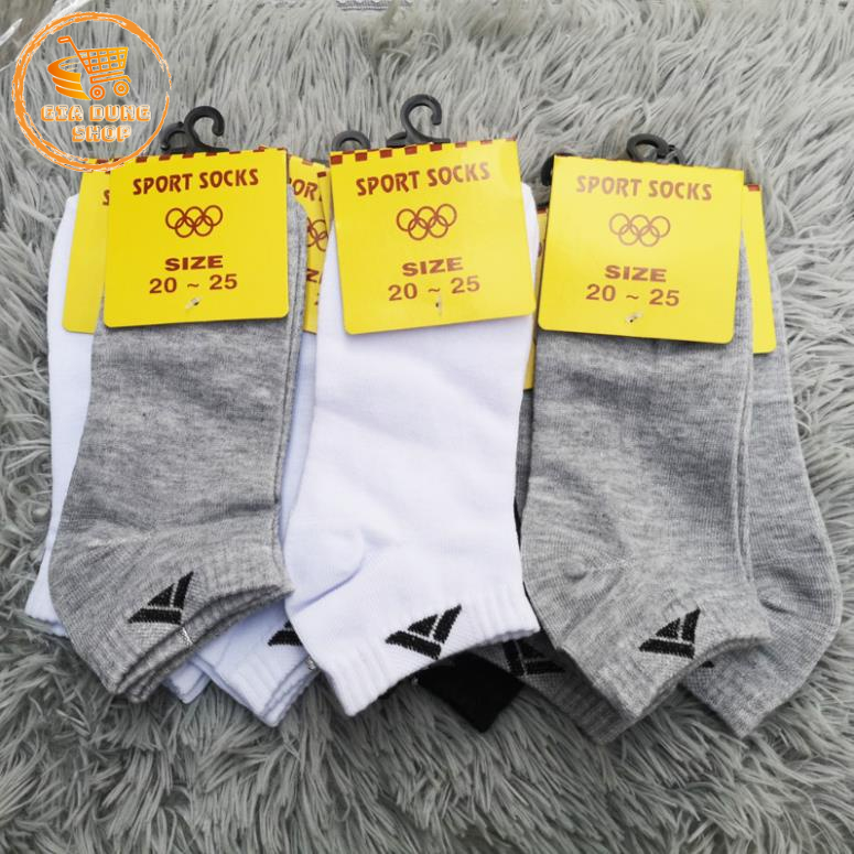 Tất/Vớ Cổ Ngắn Nam Nữ Bền Đẹp Hàng Việt Nam Xuất Khẩu Dày Thấm Hút Thoáng Mát Khử Mùi