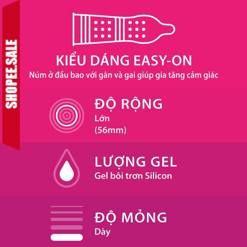 [ Hàng Chính Hãng] Bộ 2 hộp bao cao su Durex Pleasuremax (12 bao/hộp) ( Che tên Sp trước khi gửi)