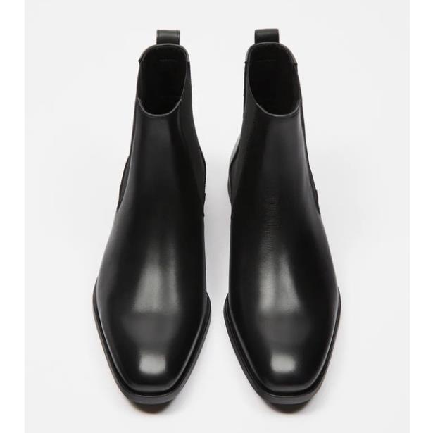 Giày nam Chelsea boot thời trang nam chất liệu da trơn đế cao su đúc nhiệt tăng 3.5cm