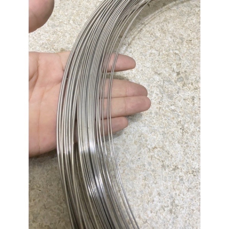 Dây thép inox 0.8 li; 1 li; 1.5 li; 2li; 2.5li; 3li sáng bóng dễ uốn