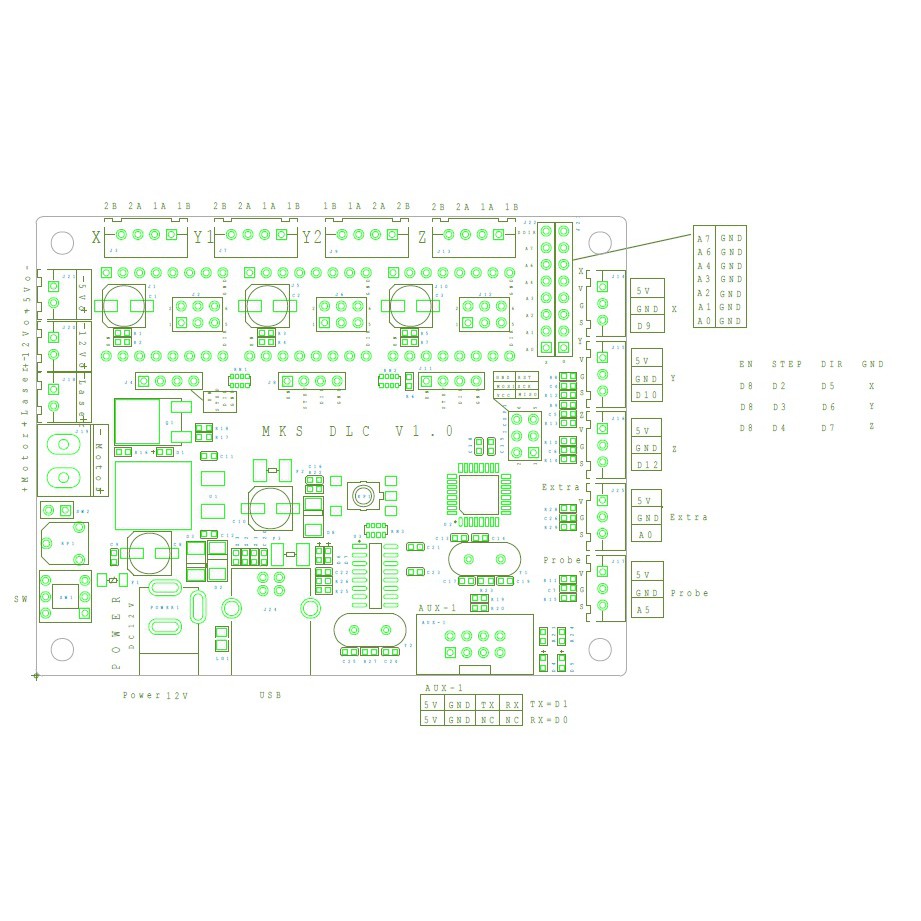 Mạch điều khiển máy CNC - MKS DLC CNC Controller V2.1