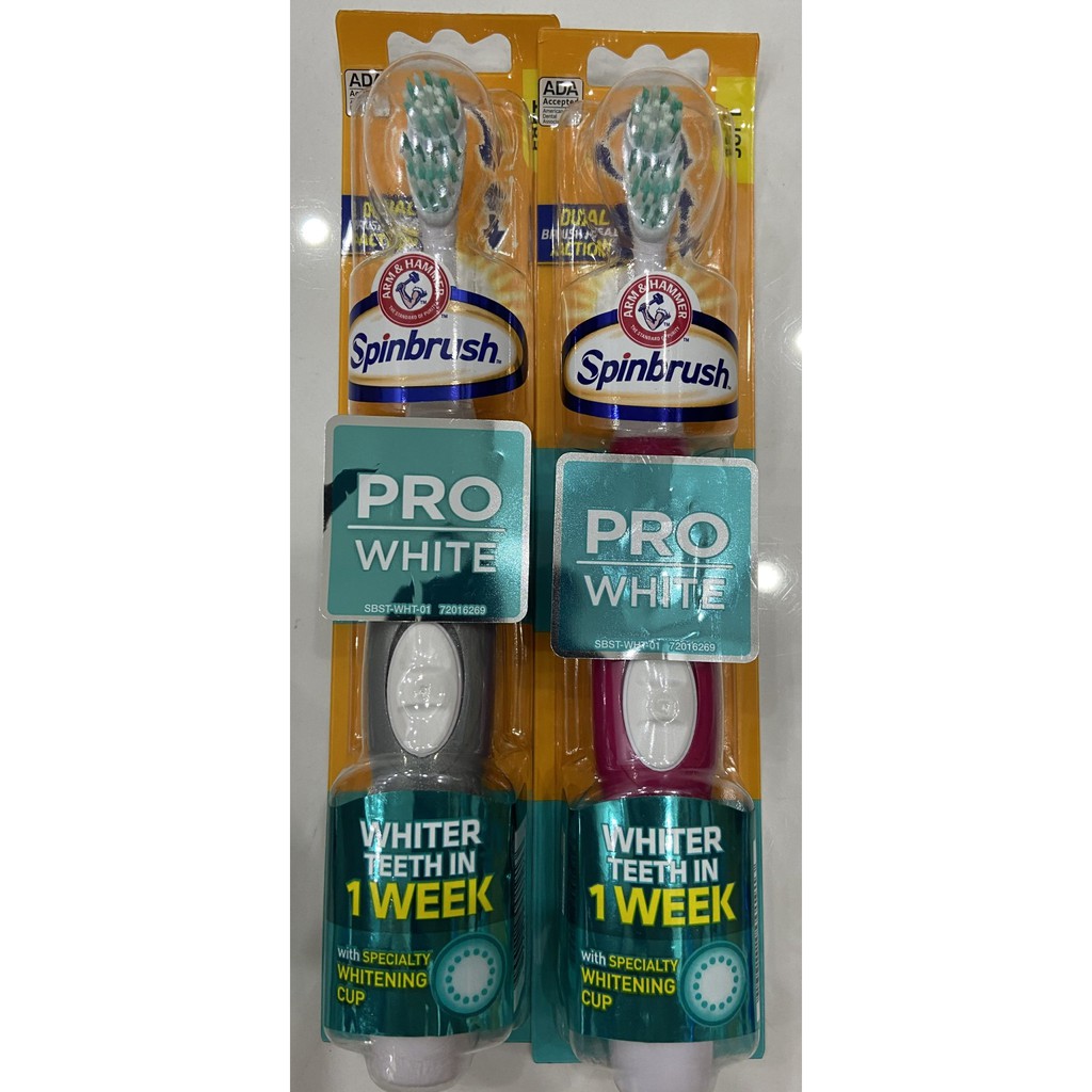 Bàn chải pin Spinbrush Pro White hàng USA