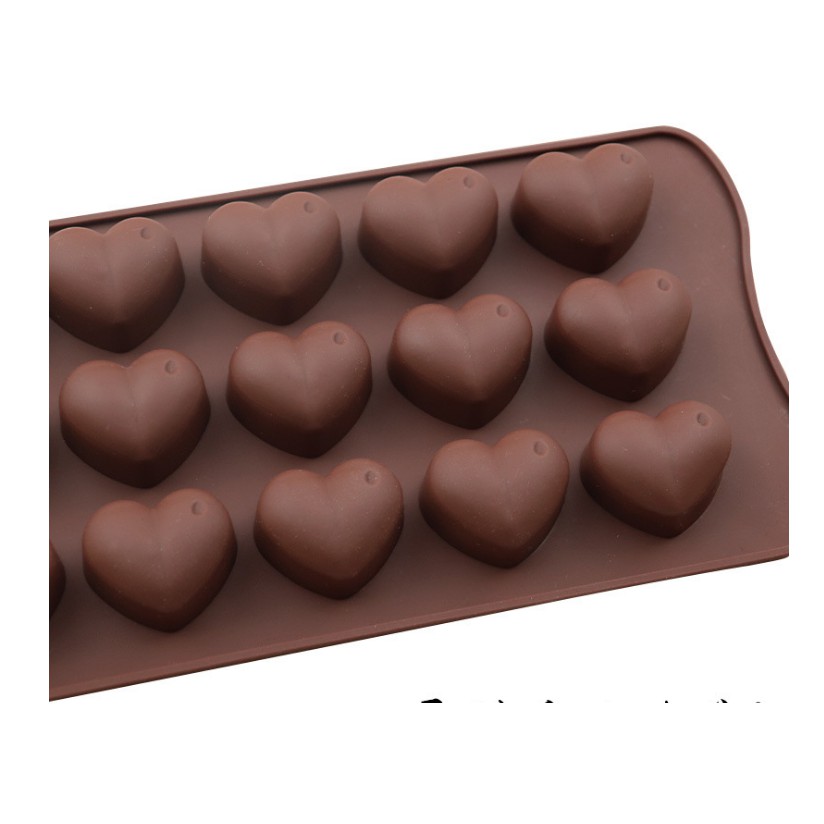 Khuôn Silicon Làm Kẹo Socola HÌnh Trái Tim
