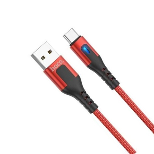 Cáp sạc nhanh 3A Hoco DU08 PLus Type-C vải dù siêu bền chống đứt dài 2M cho Android