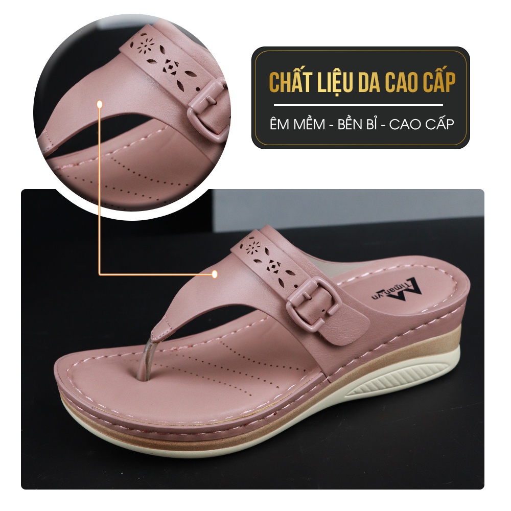 Dép nữ đế xuồng quai hậu bánh mì cao gót quai ngang lê xỏ ngón thời trang thiết kế sục đẹp bảo hành 1 năm DX15 TIMAN
