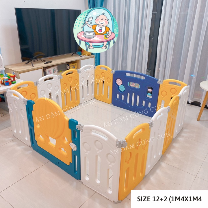 Quây Cũi Nhựa KIDSWOW Hoạ Tiết Dễ Thương Cho Bé