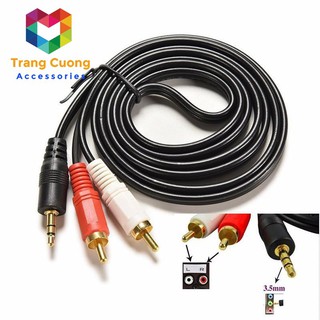 [🚚FREESHIP] Dây loa 1 đầu 3.5mm ra 2 đầu AV