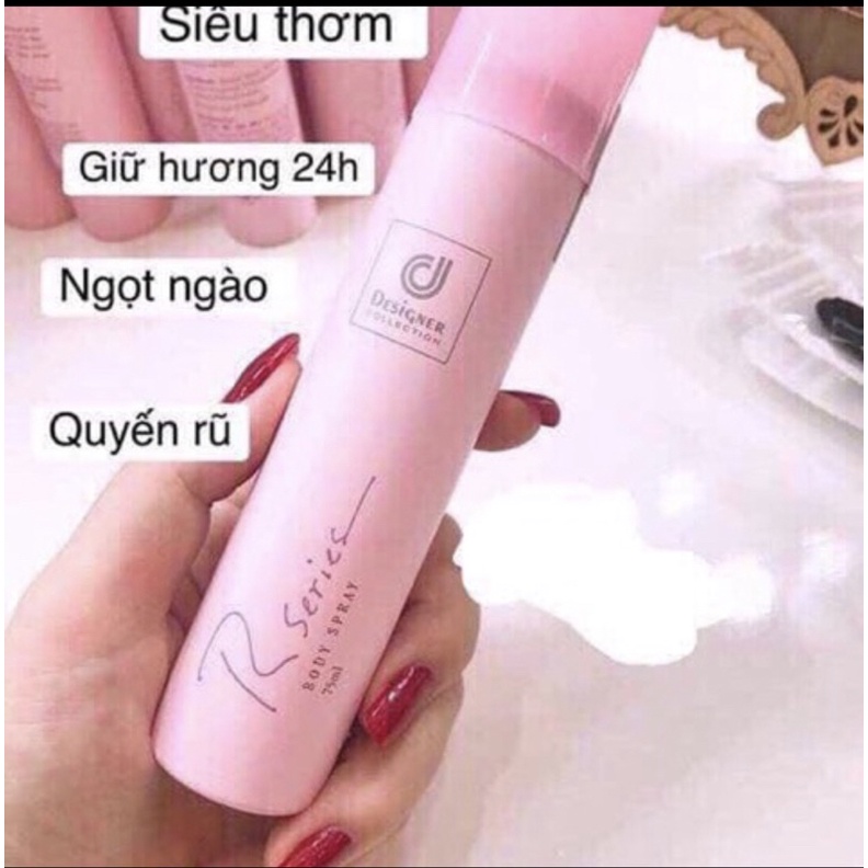 Xịt thơm Designer collection rseries body spray Thái Lan