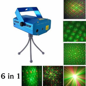 ( SALE ) Đèn trang trí laser light mini cảm biến chớp theo nhạc