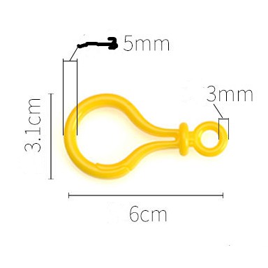 Set 20 Móc Nhựa Màu Sắc Ngọt Ngào Dùng Để Làm Trang Sức