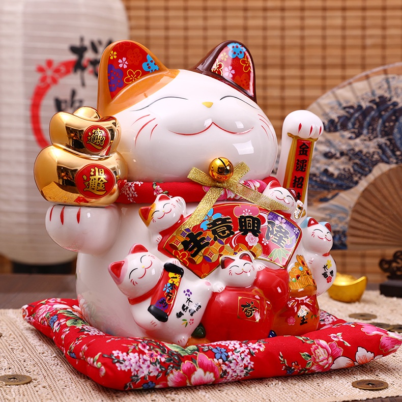 Mèo thần tài Đại Cát Đại Lợi 25CM