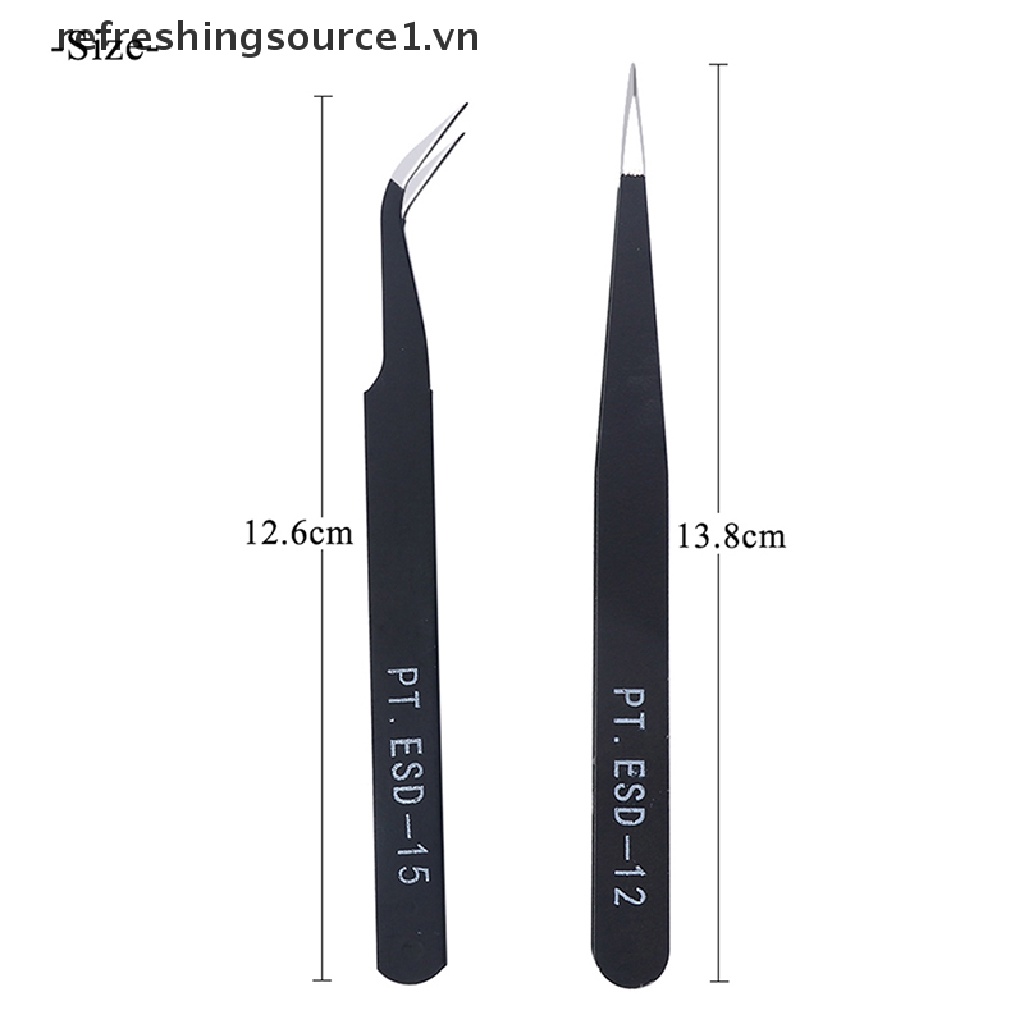 1 Nhíp Công Nghiệp ESD-12 / 15 Bằng Thép Không Gỉ Chống Tĩnh Điện