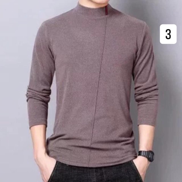 Áo giữ nhiệt cổ 3cm cho nam