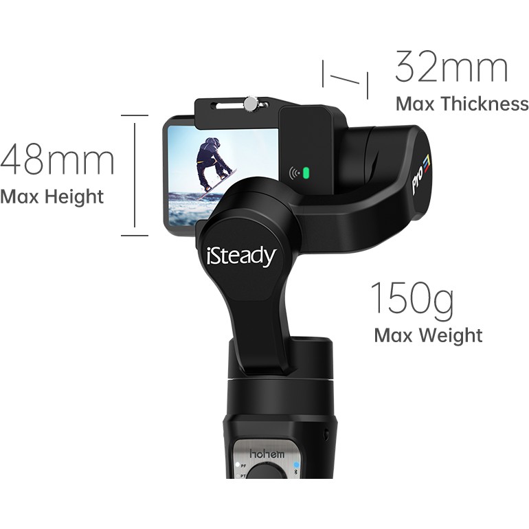 Hohem iSteady Pro 3 - Gimbal thiết kế cho GoPro Hero và các dòng Camera Action, chống nước IPX4, hoạt động 12 giờ