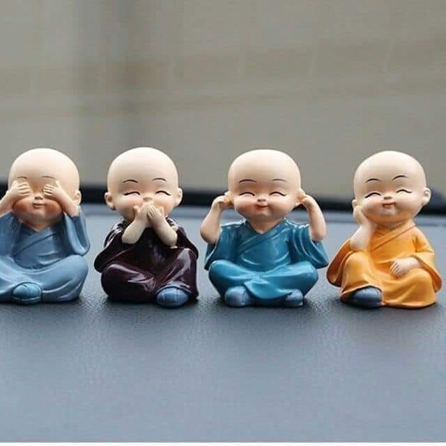 Bộ Tượng Tứ Không 4 Vị Hòa Thượng Phong Thủy