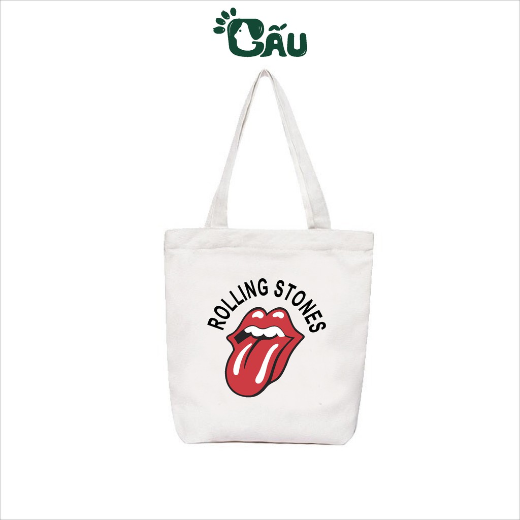 Túi tote Gấu194 vải bố canvas cao cấp mềm mịn - Lè Lưỡi