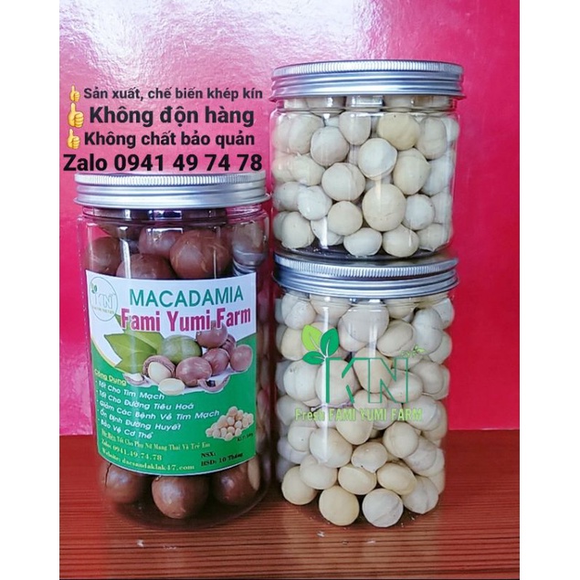 500g Macca sấy nứt vỏ loại cao cấp - Hạt to đều, bùi béo
