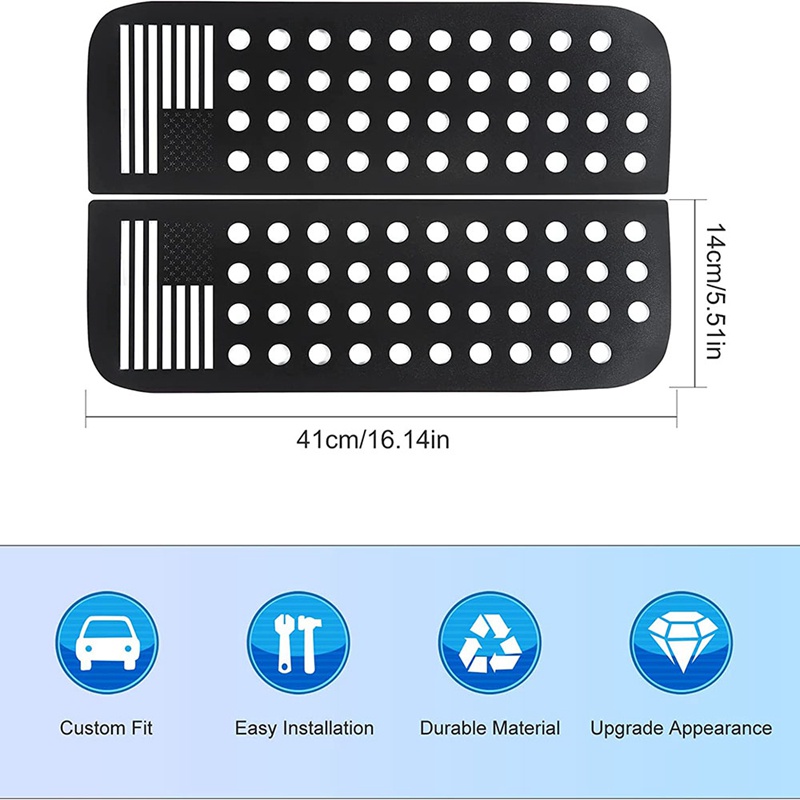 Miếng Dán Trang Trí Cửa Sổ Sau Hình Lá Cờ Mỹ Cho Jeep Wrangler JL Gladiator JT 4 Cửa Sổ 2018 2019 2020 2021 2022
