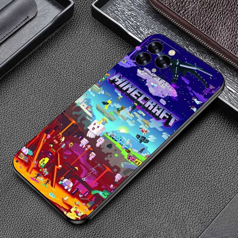 Ốp Điện Thoại Silicon In Hình minecraft Cho iphone 5 5s se 6 6s 7 8 x xs xr 11 12 plus pro max