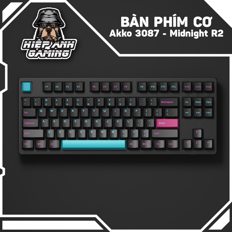 Bàn phím cơ AKKO 3087 Midnight R2 | Hàng chính hãng bảo hành 12 tháng