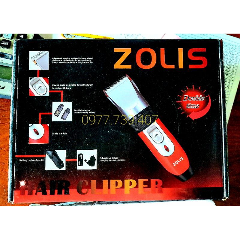 [Chính hãng]✅ Bộ Tông đơ cắt tóc Zolic Hair Clipper dùng cho cá nhân gia đình hoặc em bé. (Có pin kèm đầy đủ dụng cụ)