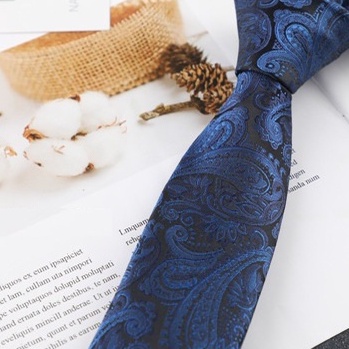 Cà vạt chú rể bản nhỏ 6cm, Calavat cao cấp, Cravat phong cách Hàn Quốc, Cavat dự tiệc CV-6401