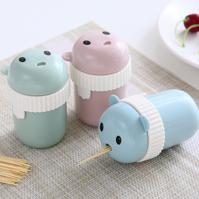 Hộp đựng tăm xỉa răng hình chú gấu xinh xắn tiện lợi