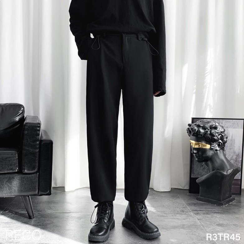 Quần vải nam nữ Hàn Quốc cao cấp dáng rộng Trousers Loose R3TR45
