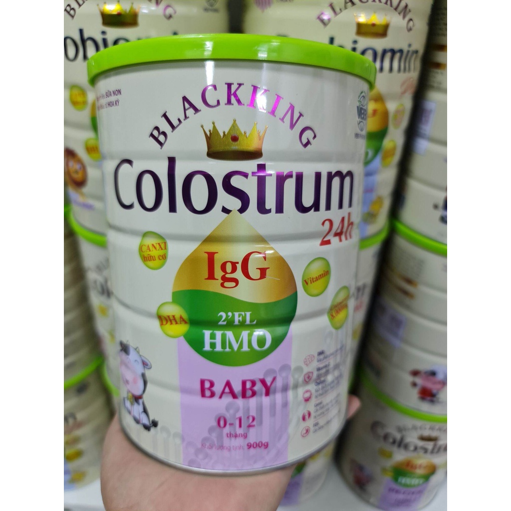 Sữa blackking colostrum 24h baby lon 900G date mới
