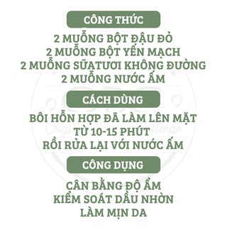 Bột đậu đỏ 100gr nguyên chất OBC