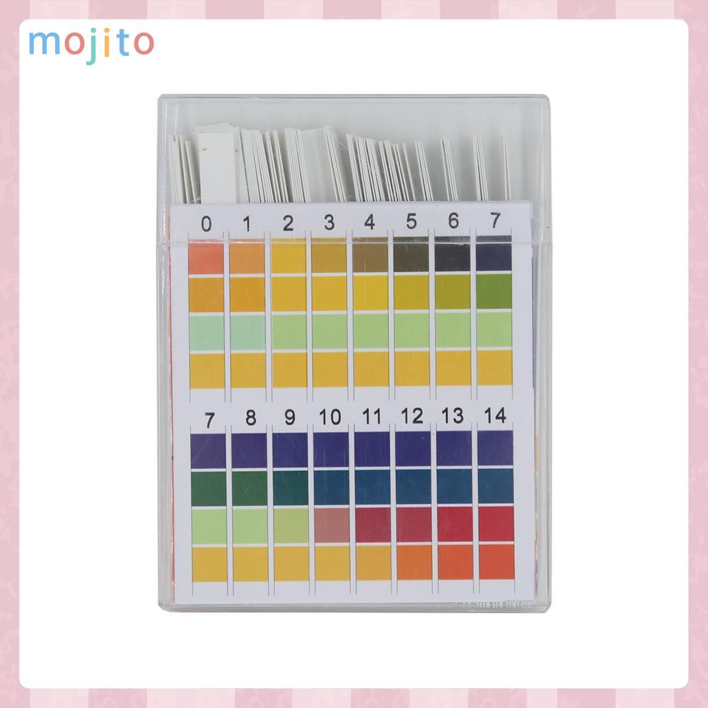 MOJITO 100pcs 0-14 pH Test Strips Alkaline Acid Indicator Paper Litmus Tester