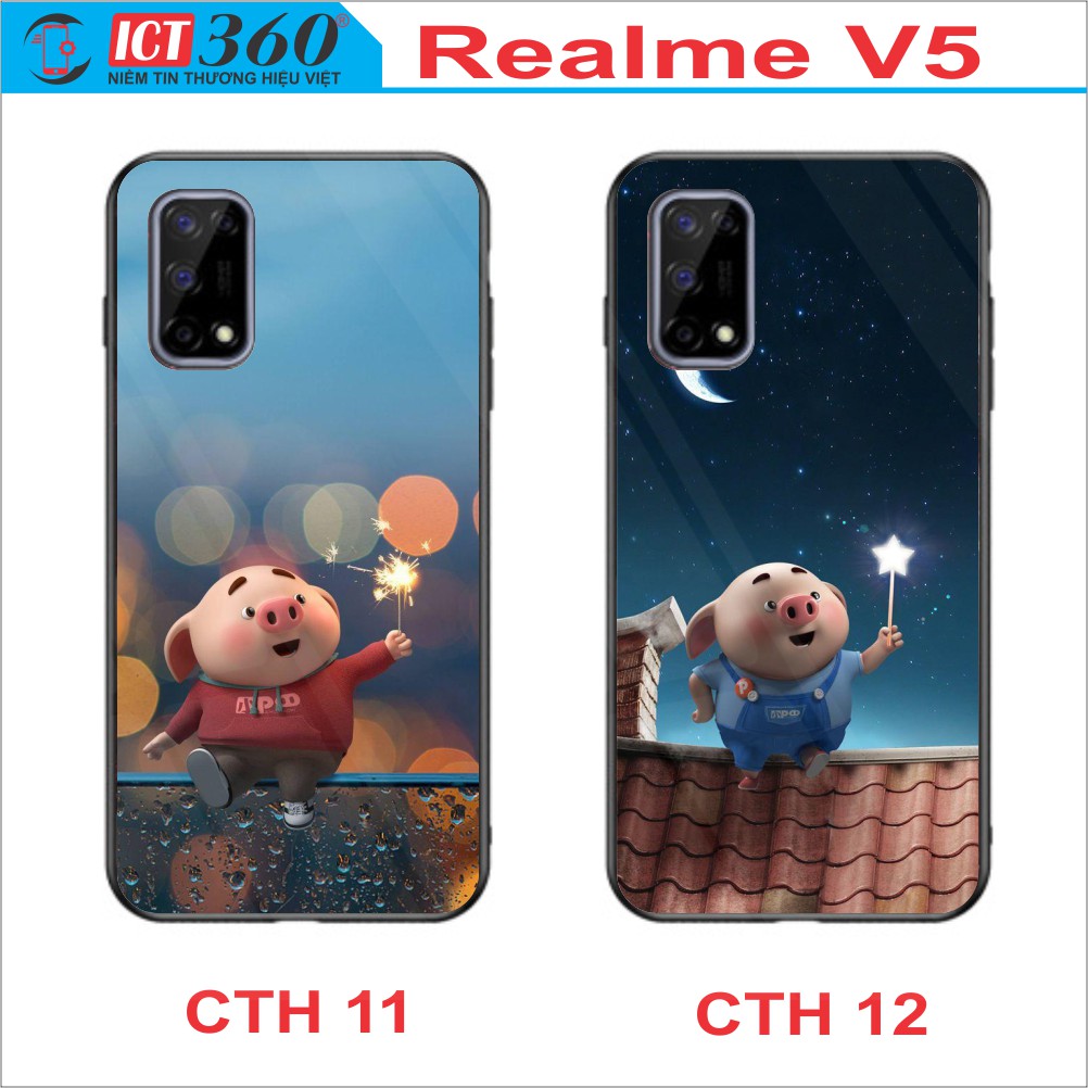 Ốp Lưng Kính REALME V5, Realme Q2 - In Theo Yêu Cầu