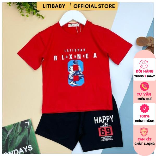 Đồ bộ bé trai LITIBABY in hình, chất vải đẹp, co dãn, thấm hút mồ hôi tốt. Mã BST01