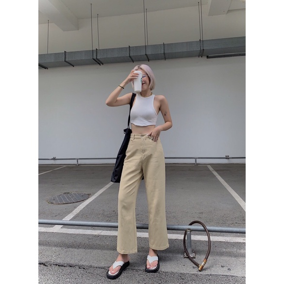 Quần Dài Kaki ống suông LADY STYLE &amp; OUTFITS